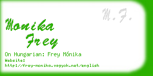 monika frey business card
