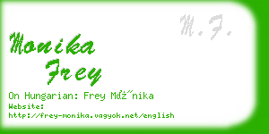 monika frey business card